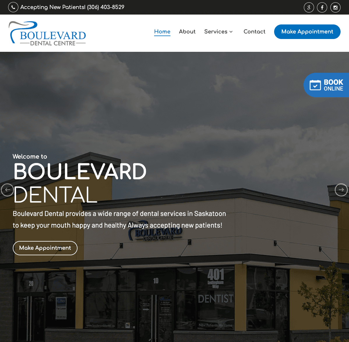 Boulevard Dental — Saskatoon digital marketing case study
