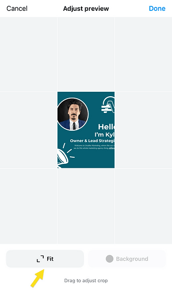 Instagram new grid fit adjustment