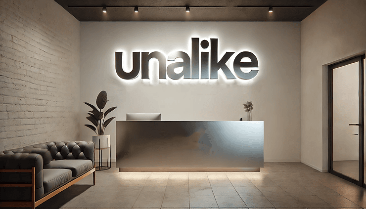 Unalike Marketing reception area