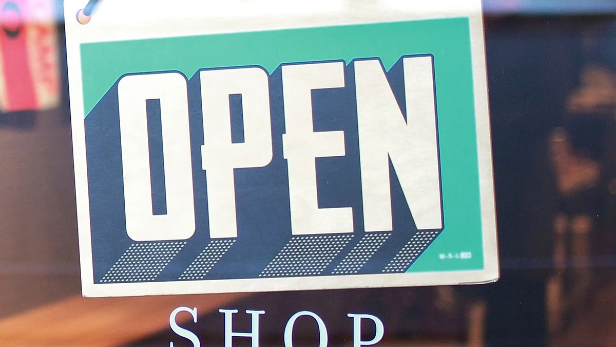 Small Business Open For Business