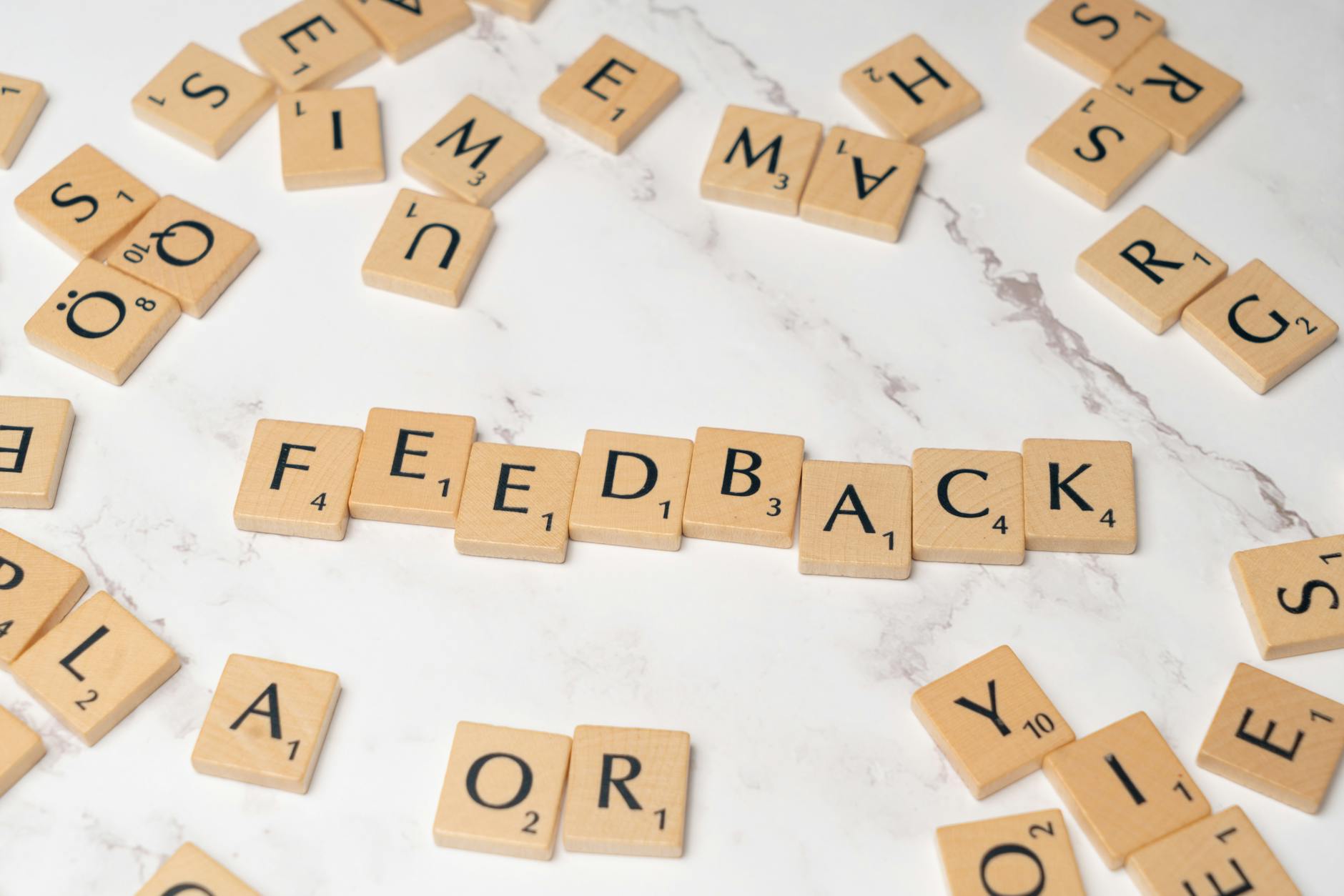 Feedback tiles on a desk