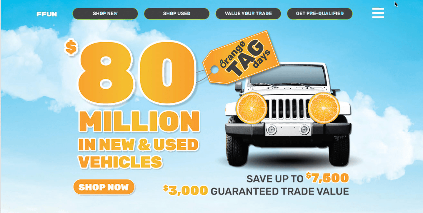 Orange Tag Days website addition