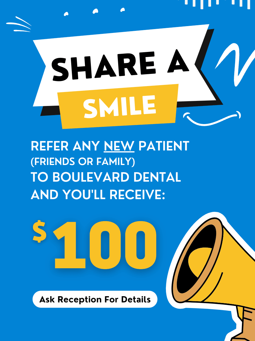 Boulevard Dental referral poster