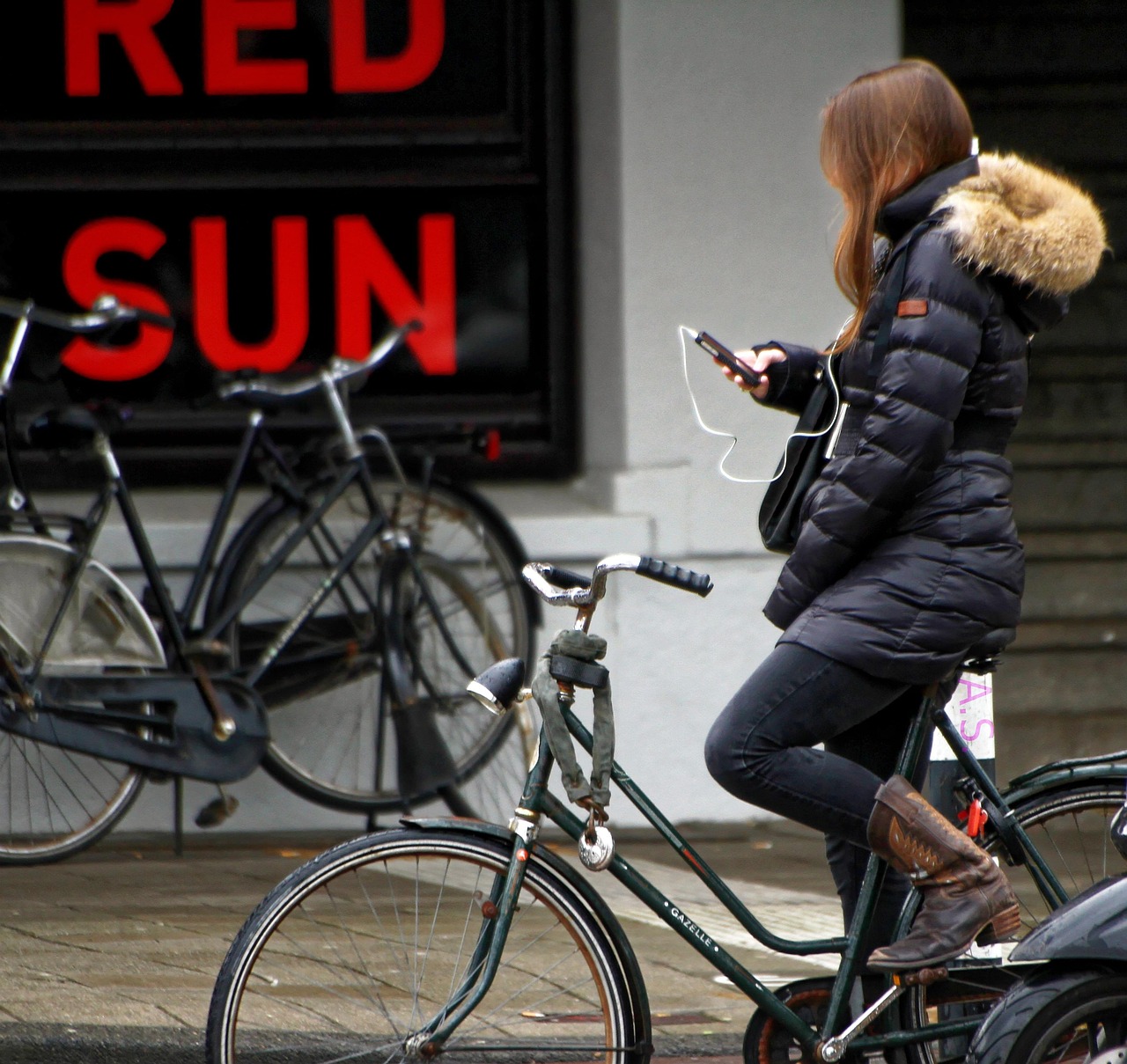 girl bike bicycle